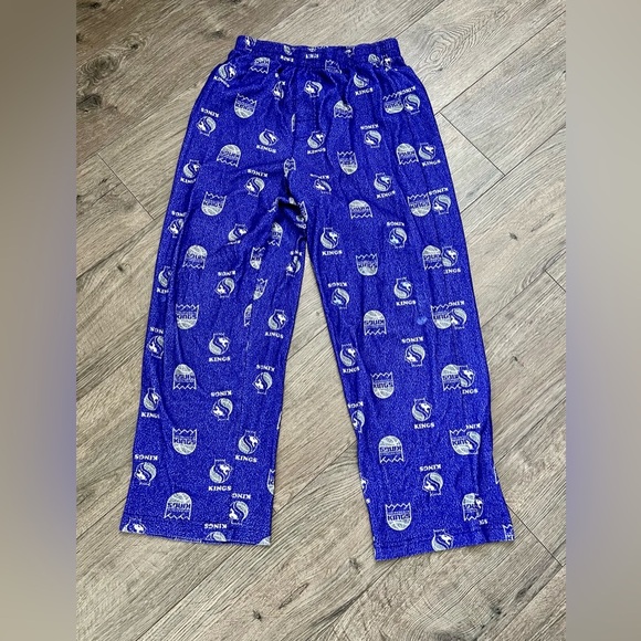NBA Other - NBA Sacramento Kings Pajama Pants Blue Fleece Youth Medium 10 12​